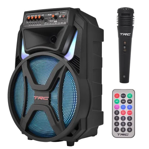 Caixa de som amplificada 500W RMS com Bluetooth TWS Radio FM e Microfone - CT 500   110V/220V