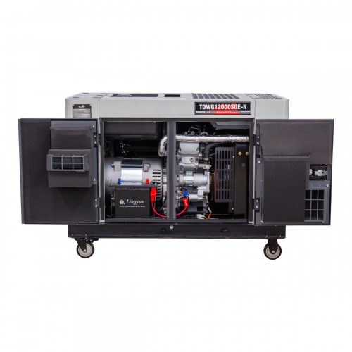 Gerador de energia 10 Kva a diesel cabinado partida elétrica monofásico - TDWG12000SGE-N  110V/220V Gerador de energia 10 Kva a diesel cabinado partida elétrica monofásico - TDWG12000SGE-N  110V/220V