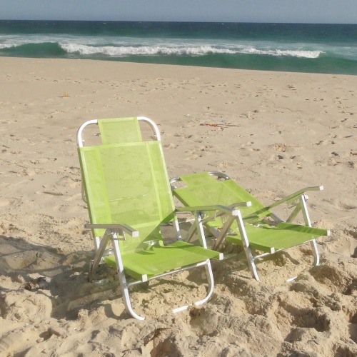 Cadeira de praia dobrável em 5 posições verde - Copacabana Cadeira de praia dobrável em 5 posições verde - Copacabana