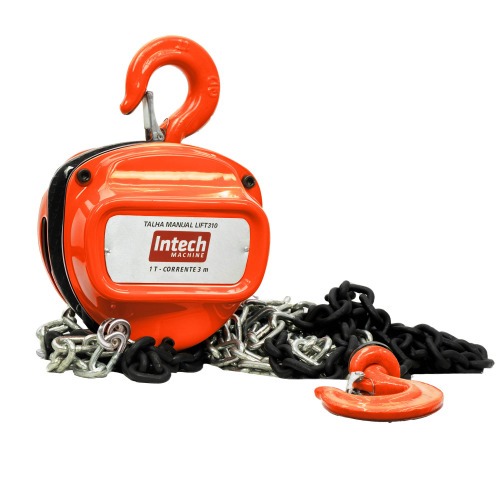 Talha manual com capacidade de 1.000 kg e 3 metros de corrente - LIFT310 Talha manual com capacidade de 1.000 kg e 3 metros de corrente - LIFT310