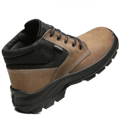 Botina bidensidade couro nobuck com cadar�o Titanium - BAE