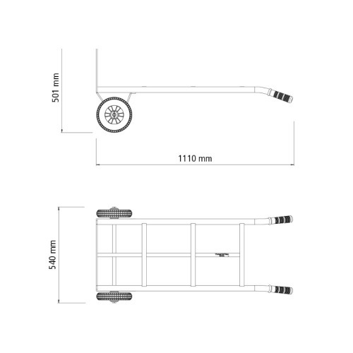 Carro armazm para carga capacidade de 180 kg