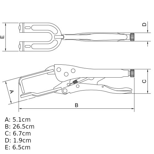Alicate de pressão 10 Alicate de pressão 10