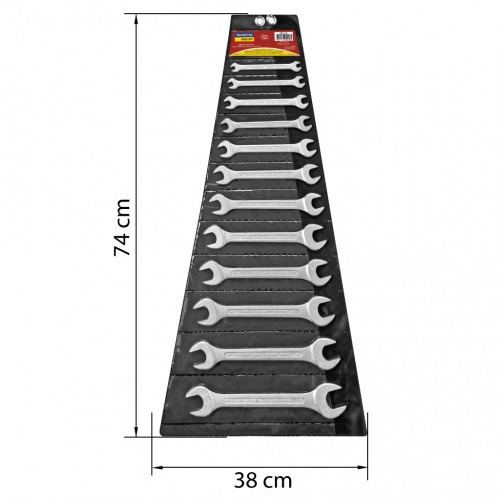 Jogo de chave combinada de 6 a 22 mm em aço especial com 12 peças  Jogo de chave combinada de 6 a 22 mm em aço especial com 12 peças