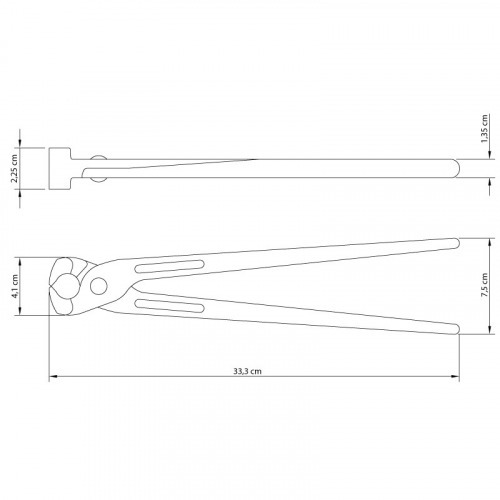 Torquês para armador em aço forjado 13 Torquês para armador em aço forjado 13