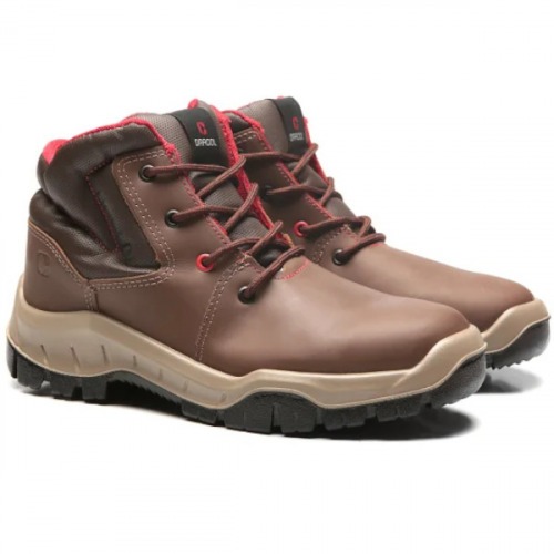 Botina bidensidade couro vaqueta com cadarço - MBAG Botina bidensidade couro vaqueta com cadarço - MBAG