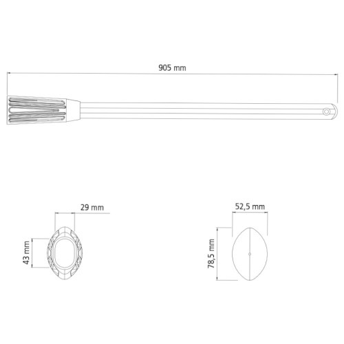 Cabo de madeira para picareta - 78752/001 Cabo de madeira para picareta - 78752/001