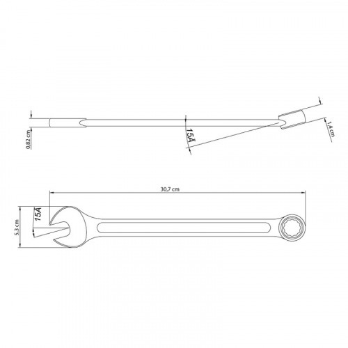 Chave combinada de 24 mm em ao especial 
