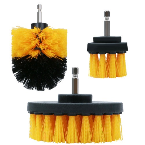 Jogo de escovas rotativas para furadeira e parafusadeira com 3 peças - BOM-7324 Jogo de escovas rotativas para furadeira e parafusadeira com 3 peças - BOM-7324