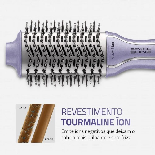 Escova secadora infrared 1300W Space Shine Lils - ES-21  110V/220V