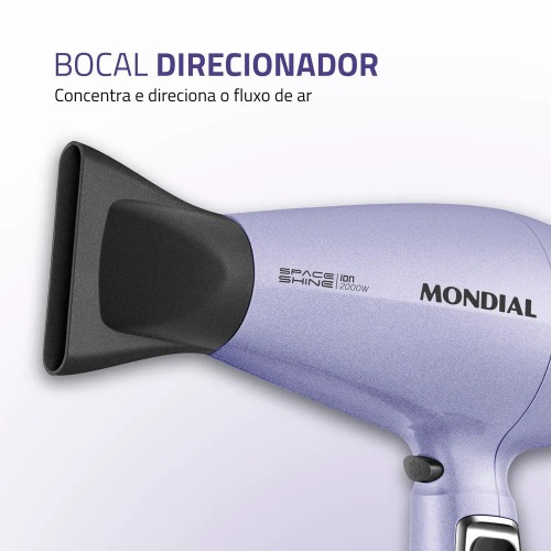 Secador de cabelo 2000 watts Tourmaline SPACE SHINE lil�s - SC-21  220V
