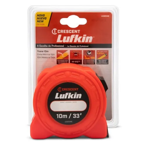 Trena com fita de aço 25,4 mm x 10 m com trava 