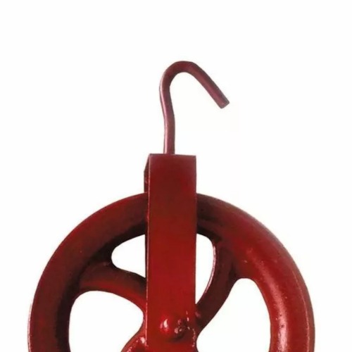 Roldana met�lica com gancho 12 cm