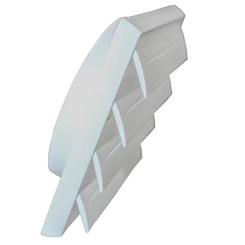 Grade de ventilação plástica quadrada para duto de 150 mm - GR017