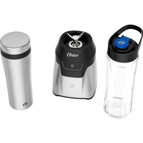 Liquidificador inox portátil 700W com 2 jarras To Go Blender - OBLD750  110V