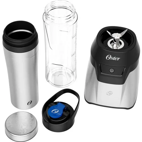 Liquidificador inox portátil 700W com 2 jarras To Go Blender - OBLD750  110V