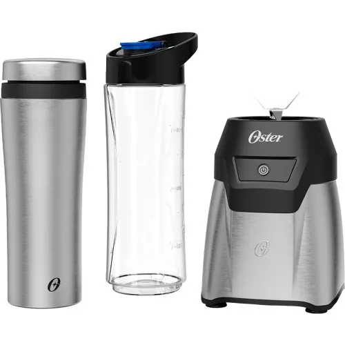Liquidificador inox portátil 700W com 2 jarras To Go Blender - OBLD750  110V