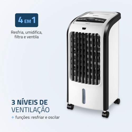 Climatizador de ar porttil 4 funes com controle remoto Fresh Air - CL-03  220V