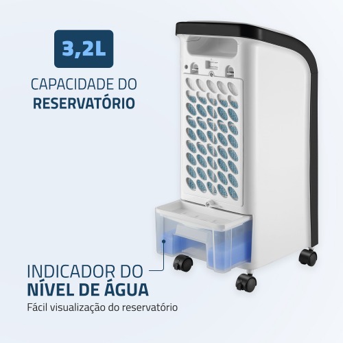 Climatizador de ar portátil 4 funções com controle remoto Fresh Air - CL-03 110V Climatizador de ar portátil 4 funções com controle remoto Fresh Air - CL-03 110V