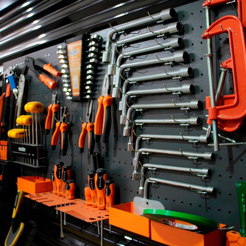 Painel para ferramentas metálico 970 X 640 mm Painel para ferramentas metálico 970 X 640 mm