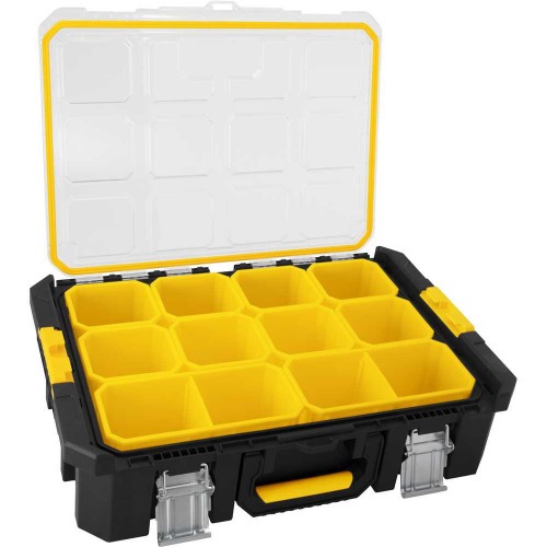 Maleta organizadora de pl�stico com 12 compartimentos - OPV 900