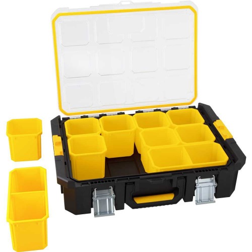 Maleta organizadora de pl�stico com 12 compartimentos - OPV 900