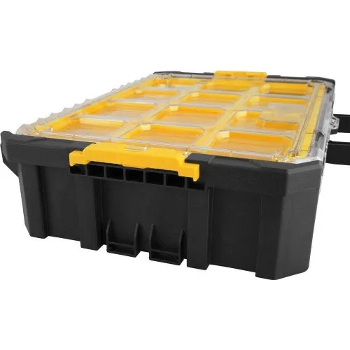 Maleta organizadora de plástico com 12 compartimentos - OPV 900