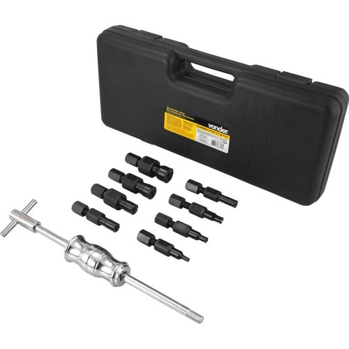 Extrator de rolamentos internos 8 a 32 mm com 9 peças Extrator de rolamentos internos 8 a 32 mm com 9 peças