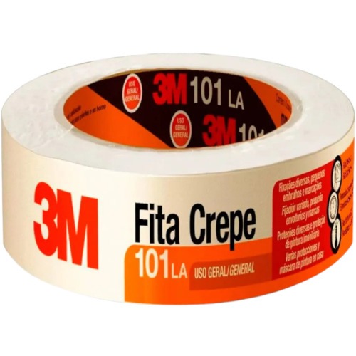 Fita crepe adesiva para uso geral 48 mm x 50 m - 101 LA