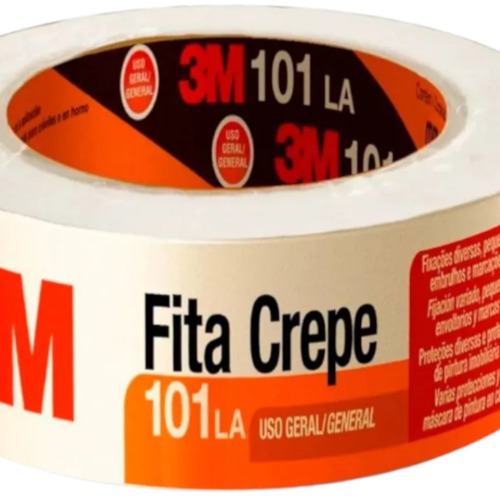 Fita crepe adesiva para uso geral 48 mm x 50 m - 101 LA