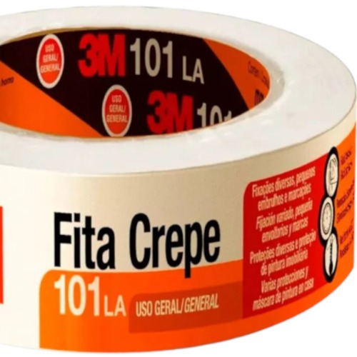 Fita crepe adesiva para uso geral 48 mm x 50 m - 101 LA