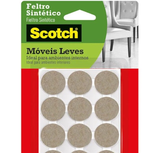 Feltro adesivo pequeno com 12 unidades