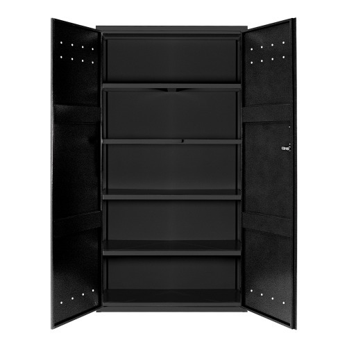 Armário para ferramentas com 4 prateleiras e 2 portas preto - RLL-110P Armário para ferramentas com 4 prateleiras e 2 portas preto - RLL-110P