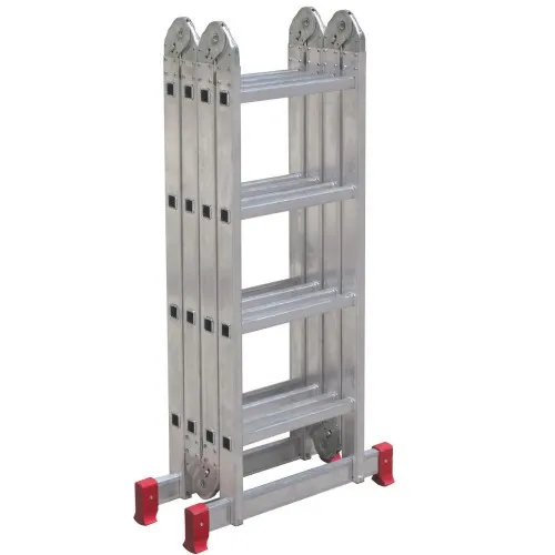Escada multifuncional de alumínio 4 x 5 com 20 degraus 13 em 1 - ESC0294