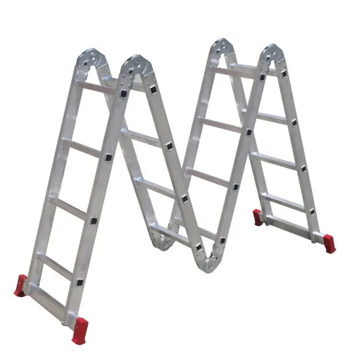 Escada multifuncional de alumínio 4 x 5 com 20 degraus 13 em 1 - ESC0294