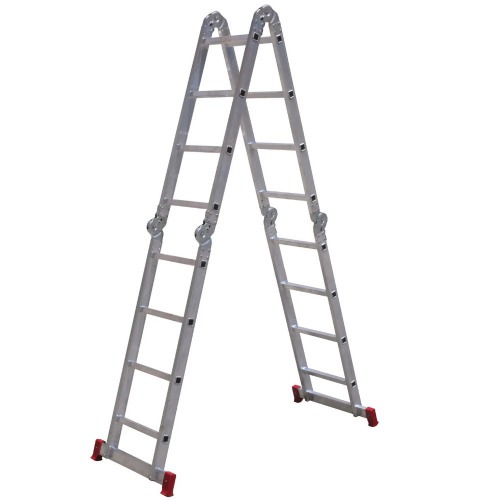 Escada multifuncional de alumnio 4 x 5 com 20 degraus 13 em 1 - ESC0294