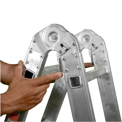 Escada multifuncional de alumínio 4 x 4 com 16 degraus 13 em 1 - ESC0293 Escada multifuncional de alumínio 4 x 4 com 16 degraus 13 em 1 - ESC0293