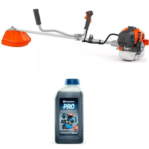 Kit Roçadeira lateral a gasolina 1,2 hp 131R + Óleo para motor motosserra e roçadeira 500 ml PRO