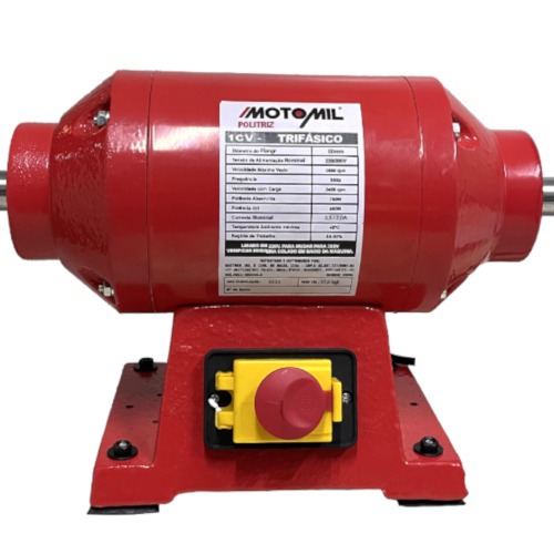 Politriz de bancada 1 hp trifásico - PMI-100T Politriz de bancada 1 hp trifásico - PMI-100T