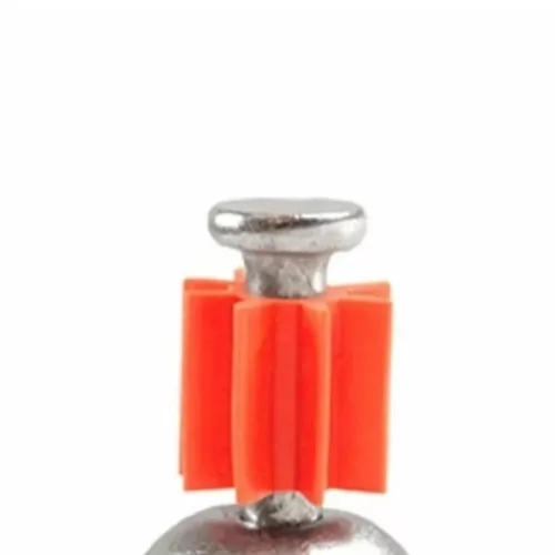 Pino com arruela cônica para fixação á pólvora ação indireta 7,6 X 28 mm com 100 peças - PACX1428