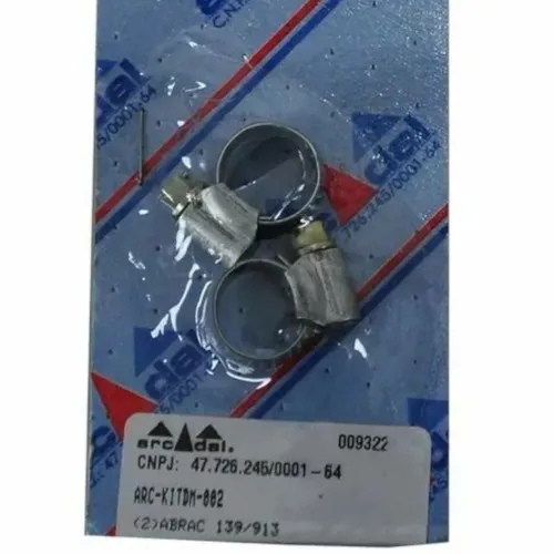 Abraçadeira aço carbono 9 a 13 mm para mangueira 1/4
