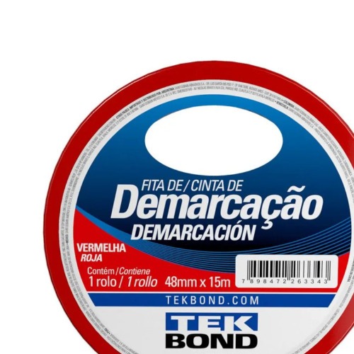 Fita adesiva para demarca��o 48 mm x 15 m 