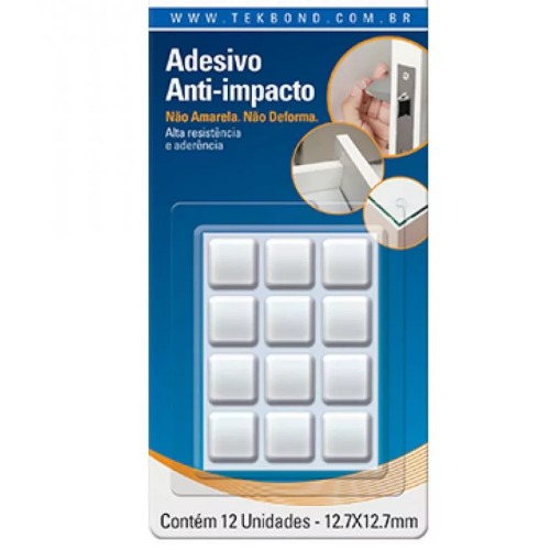 Protetor adesivo anti-impacto gota 12,7 mm com 12 unidades