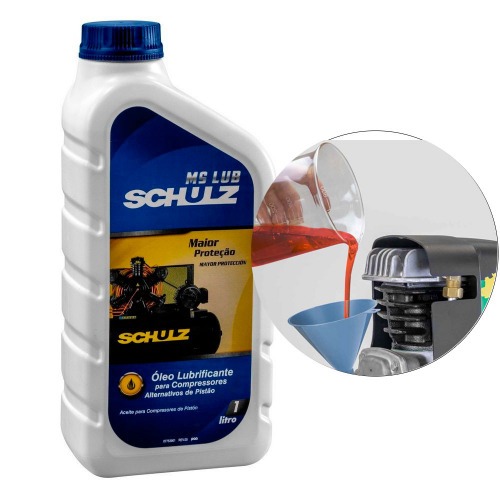 Óleo lubrificante mineral para compressores 1 litro - MS LUB Óleo lubrificante mineral para compressores 1 litro - MS LUB