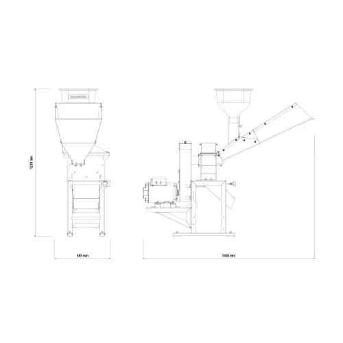 Triturador forrageiro 3 hp monofásico com saída lateral - TE40TC  110V/220V