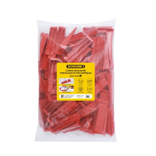 Cunha para nivelamento de revestimento e piso com 100 peas - BOM-5549