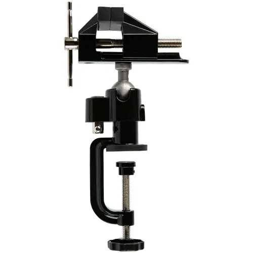 Mini torno de bancada giratório com abertura até 70 mm