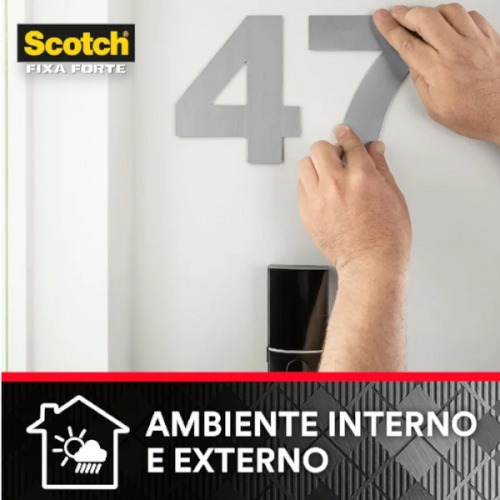 Fita dupla face fixa forte fixação extrema 24 mm x 2 m Fita dupla face fixa forte fixação extrema 24 mm x 2 m