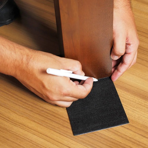 Feltro protetor adesivo retangular 200 x 100 mm preto com 1 unidade Feltro protetor adesivo retangular 200 x 100 mm preto com 1 unidade