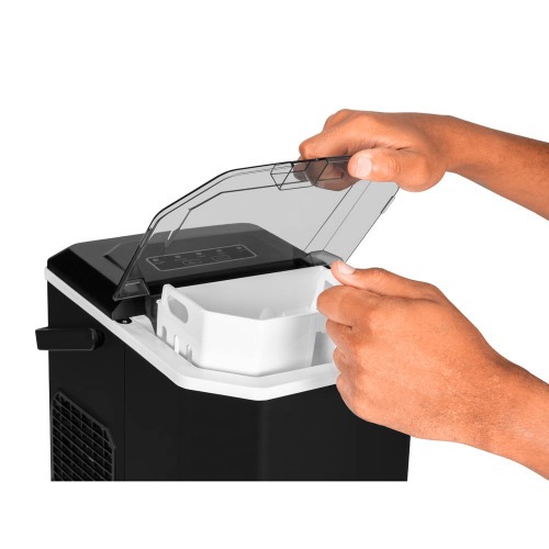 Maquina de gelo 12 Kg com sensor de cesta cheia preta - MG-02 220V Maquina de gelo 12 Kg com sensor de cesta cheia preta - MG-02 220V